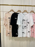 Lacey Detail Transparent Free Size T-Shirts